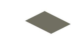 ~Sticker  0.8 x  1.9 with Dark Grey Lines on White Background Back Left - First Face