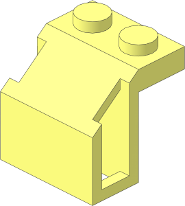 Train Steam Cylinder  2 x  2 x  1.667 Sloped