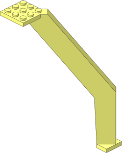Support Crane Stand Single with Curved Join