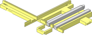 ~Train Track 12V Slotted Crossing Quarter