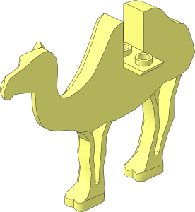 ~Animal Camel Body Half Right with 2 Studs