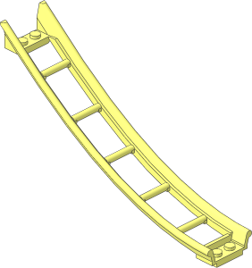 Train Track Roller Coaster Ramp  4 x 16 x  6 S-Shape Lower