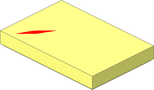Tile  2 x  3 with Nougat Diamond Pattern