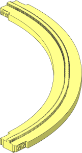 Monorail Track Curve Quarter