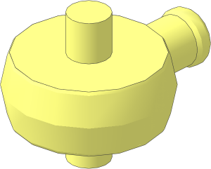 Technic Action Figure Arm Bearing with Pin