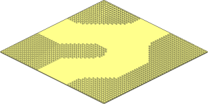 Baseplate 50 x 50 Road 3-way Curve