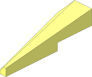 Wedge  2 x  5 Straight Right