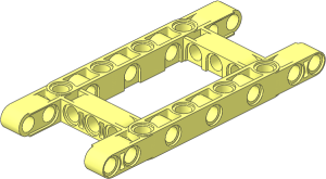 Technic Beam 11 x  5 with Open Center  5 x  3