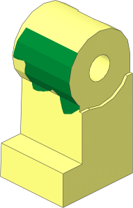 Minifig Leg Right with Green Leaf Pattern