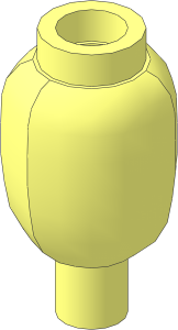 Plant Root Vegetable with Stud and Bar