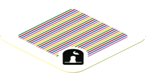 Sticker 1.8 x 1.8 with Bar Code and Bullet Bill