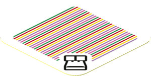 Sticker 1.8 x 1.8 with Bar Code and Stone-Eye