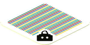 Sticker 1.8 x 1.8 with Bar Code and Bob-omb