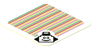 Sticker 1.8 x 1.8 with Bar Code and Pokey