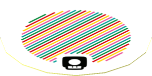 Sticker 1.8 x 1.8 with Bar Code and Super Mushroom