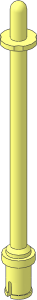 Bar  8L with Stop Rings and Pin - Rounded End