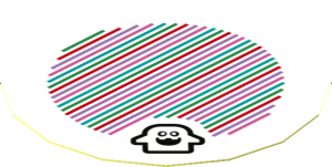 Sticker 1.8 x 1.8 with Bar Code and Super Peepa