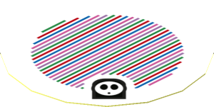 Sticker 1.8 x 1.8 with Bar Code and Red Shy Guy