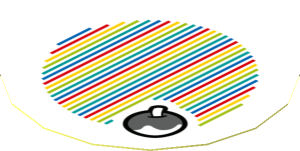 Sticker 1.8 x 1.8 with Bar Code and Fruit
