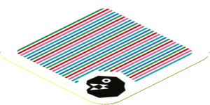 Sticker 1.8 x 1.8 with Bar Code and Chain Chomp