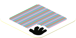 Sticker 1.8 x 1.8 with Bar Code and Bowser's Mecha Hand
