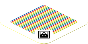 Sticker 1.8 x 1.8 with Bar Code and Bob-omb