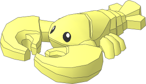 Animal Lobster with Eyes Pattern