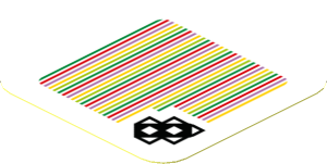 Sticker 1.8 x 1.8 with Bar Code and Skewer