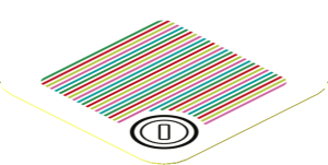 Sticker 1.8 x 1.8 with Bar Code and Coin