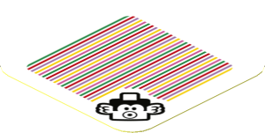 Sticker 1.8 x 1.8 with Bar Code and Cheep Cheep
