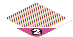 Sticker 1.8 x 1.8 with Bar Code and Number 2 Block