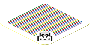 Sticker 1.8 x 1.8 with Bar Code and Dry Bones