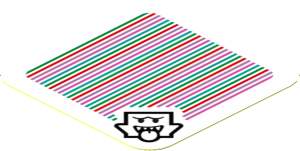Sticker 1.8 x 1.8 with Bar Code and Boo