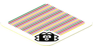 Sticker 1.8 x 1.8 with Bar Code and Urchin