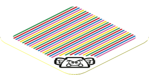 Sticker 1.8 x 1.8 with Bar Code and Paragoomba