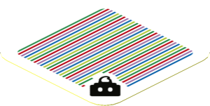 Sticker 1.8 x 1.8 with Bar Code and Bob-omb