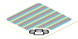 Sticker 1.8 x 1.8 with Bar Code and Koopa Paratroopa