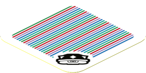Sticker 1.8 x 1.8 with Bar Code and Spiny