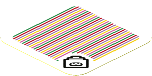 Sticker 1.8 x 1.8 with Bar Code and Huckit Crab