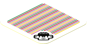 Sticker 1.8 x 1.8 with Bar Code and Spiny Cheep Cheep