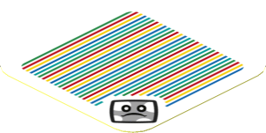 Sticker 1.8 x 1.8 with Bar Code and Bramball