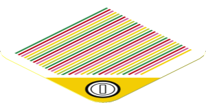 Sticker 1.8 x 1.8 with Bar Code and Coin Block