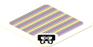 Sticker 1.8 x 1.8 with Bar Code and Scuttlebug