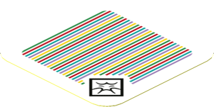 Sticker 1.8 x 1.8 with Bar Code and Boo (Shy)
