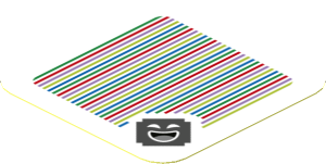 Sticker 1.8 x 1.8 with Bar Code and Amp