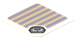 Sticker 1.8 x 1.8 with Bar Code and Goombrat