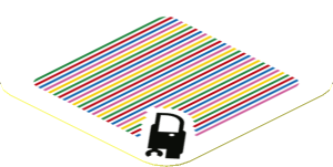 Sticker 1.8 x 1.8 with Bar Code and Crowber