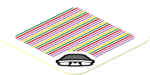 Sticker 1.8 x 1.8 with Bar Code and Bony Beetle