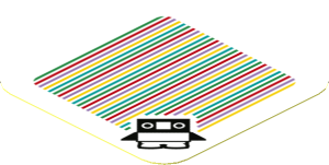 Sticker 1.8 x 1.8 with Bar Code and Baby Penguin