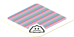 Sticker 1.8 x 1.8 with Bar Code and Freezie